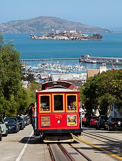 San Francisco cable car system United States historic landmark