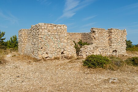 Ruined building Cap Leucate France