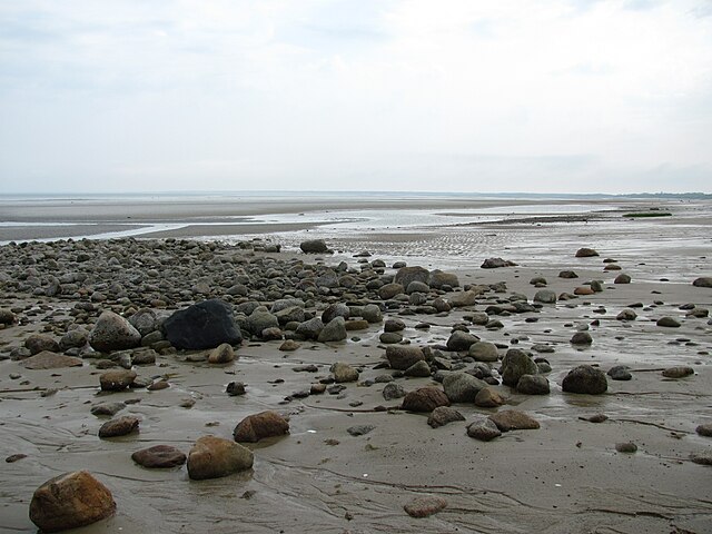 The tidal flats in East Brewster