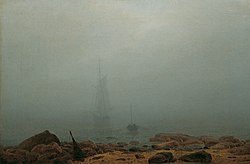 Caspar David Friedrich: Sea beach in the fog