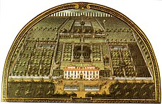 The gardens of the Villa Medici of Castello near Florence were designed by Niccolo Tribolo Castello utens.jpg