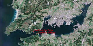 Situación de los castillos de San Felipe y de La Palma