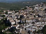 Blick vom Castillo de Yedra auf Cazorla