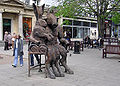 Bronze statue of The Minotaur and the Hare in Cheltenham