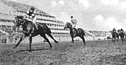 Thumbnail for File:Cherimoya winning the 1911 Epsom Oaks.jpg