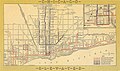 Carte de Northwestern Elevated de 1913 où on peut voir que la ligne brune n'a pas changé depuis.