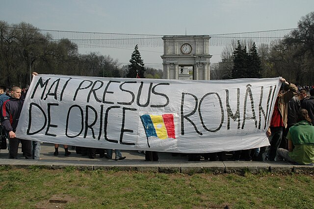 Protests in Chișinău after the April 2009 elections
