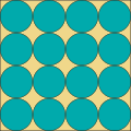 Circles packed in square 16.svg