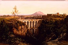 Edward Lear, Civita Castellana, huile sur toile, 1844, Musée d'Art de Denver.