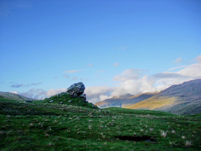 Clach nam Breatann, Glen Falloch, perhaps the northern edge of Strathclyde