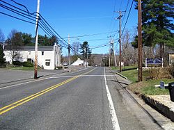 Center of Clarksburg along Stage Coach Road