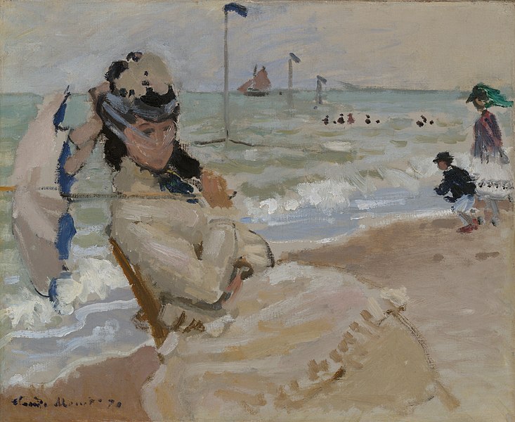 File:Claude Monet - Camille on the Beach in Trouville - 1998.46.1 - Yale University Art Gallery.jpg