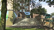 Thumbnail for File:Clever wall art on tower block - geograph.org.uk - 3628452.jpg