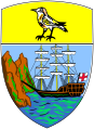 Shield from the coat of arms of Saint Helena (includes Tristan da Cunha and Ascension Island).