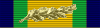 Cote d'Ivoire Medaille d'honneur des douanes 1 class ribbon.svg