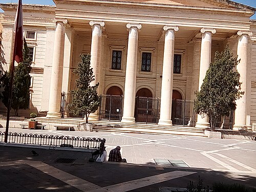 Courts of Justice building in Valletta