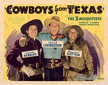 Cowboys uit Texas (1939) poster.jpg