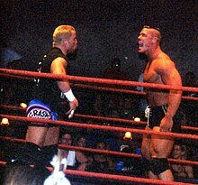 Cena facing Crash Holly at an Ultimate Pro Wrestling show in 2000