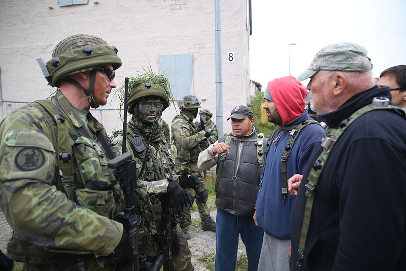 File:Czech soldiers talk with simulated local nationals Sept 140902-A-EM978-005.jpg
