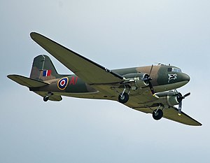 Dakota III ze stavu Battle of Britain Memorial Flight RAF