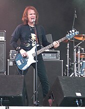 Ellefson on stage during Sweden Rock Festival 2009