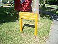 Sculpture garden sign