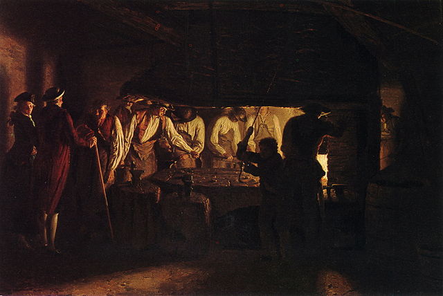 Visiting a Nail Factory by Léonard Defrance (18th century)