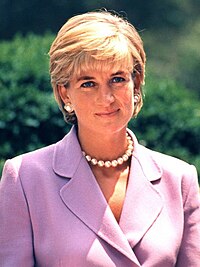 Diana, Princess of Wales (1961-1997), British princess, daughter of the 8th Earl Spencer Diana, Princess of Wales 1997 (2).jpg