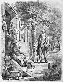 Jean Paul auf dem Wege nach der Rollwenzelei. Gemälde von Theobald von Oer. Die Gartenlaube, 1863 (Quelle: Wikimedia)