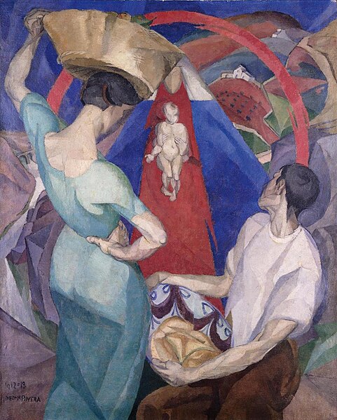 File:Diego Rivera, 1912-13, Adoration of the Virgin and Child, oil and encaustic on canvas, 150 x 120 cm, private collection.jpg