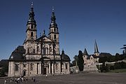 Deutsch: Domplatz Fulda mit dem Dom und der Michaelskirche