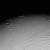 Degraded craters on Enceladus