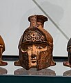 East Greek plastic aryballos - helmeted head of warrior - Oxford AM 1966-1810 - 01