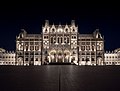 Image 502East façade of the Hungarian Parliament Building (Országház) at night