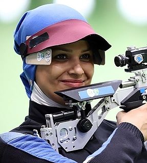 Elaheh Ahmadi Iranian sport shooter