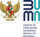 Emblem of Indonesia and Logo of Ministry of State-Owned Enterprises of the Republic of Indonesia (English version 2020).svg