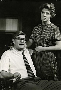 Erik Strandell och Harriet Hedenmo i Värmebölja på Helsingborgs stadsteater 1962.