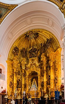 Altar of the Virgin of El Rocio, Huelva, Spain Ermita del Rocio, El Rocio, Huelva, Espana, 2015-12-07, DD 06.JPG