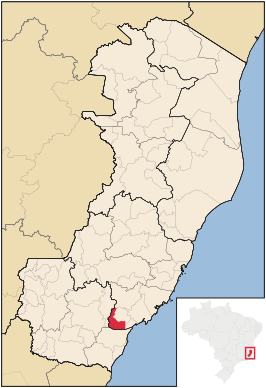 Kaart van Rio Novo do Sul