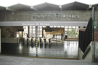 <span class="mw-page-title-main">Domingos de Moraes (CPTM)</span> Railway station in São Paulo, Brazil