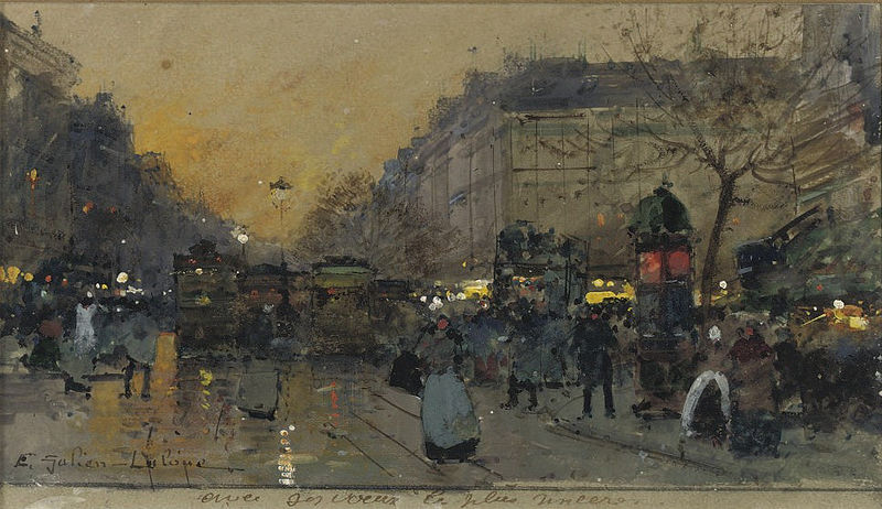 File:Eugène Galien-Laloue Paris at night.jpg