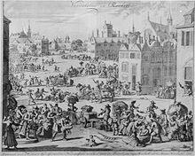 Expulsion from La Rochelle of 300 Protestant families in November 1661, Jan Luiken (1649-1712) Expulsion from La Rochelle of 300 Protestant famillies Nov 1661 Jan Luiken 1649 1712.jpg