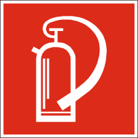 Symbol Feuerlöscher nach DIN 4844-2