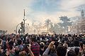 * Nomination The "mascletà" (a daytime fireworks show, based on noise and rhythm, rather than colour) it's one of the more important events on a Fallas day, be it on the Plaza del Ayuntamiento or in a neighbourhood falla. --Rafesmar 20:23, 11 April 2017 (UTC) * Promotion Quality is high enough for me for Q1, but please remove those insects --Michielverbeek 22:26, 11 April 2017 (UTC)  CommentThey're not insects: it's the "debris" from the fireworks, so I think they shouldn't be removed: they're part of the image. --Rafesmar 07:26, 12 April 2017 (UTC)  Comment It would be great if you added a note about that in the file's description. --W.carter 09:19, 12 April 2017 (UTC)  Comment Done: added some explanation to the description. Thanks for your input :) --Rafesmar 11:14, 12 April 2017 (UTC) Ok, I'll mark it since the original reviewer seems to be on vacation. Good quality. --W.carter 17:19, 17 April 2017 (UTC)