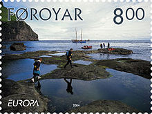 Znaczek Faroe 490 Coast of Stora dimun.jpg