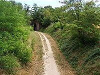 Туннель под железной дорогой возле Дезенцано-дель-Гарда