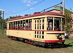 En tidigare spårvagn från Montreals spårväg, tillverkad av Canadian Car & Foundry 1929