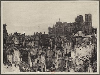 France, Reims and its cathedral, 1916.jpg
