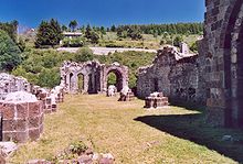 Ruine der Zisterzienserabtei Mazan