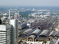 Estação ferroviária de Frankfurt, Alemanha.